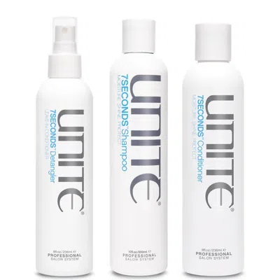 Unite Hair 7seconds Moisture Trio (worth $93.50) In White