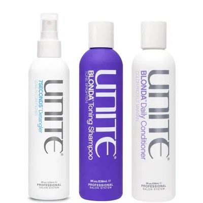Unite Hair Blonda Toning Trio (worth $98.50) In White