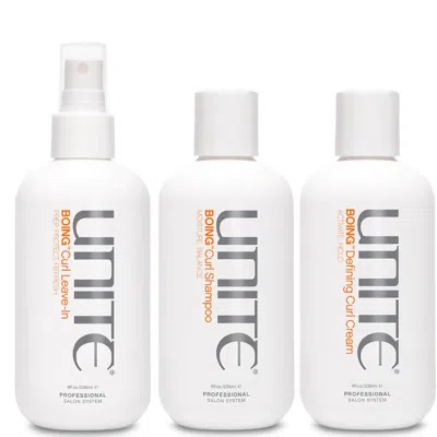 Unite Hair Boing Curl Trio (worth $89.00) In White