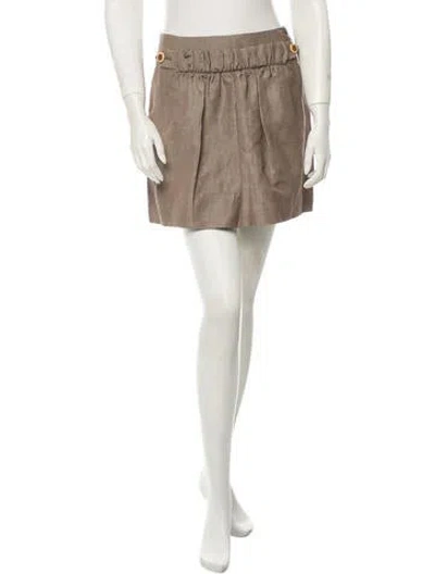 Pre-owned United Bamboo Skirt W/ Tags In Neutral