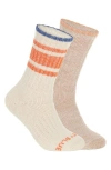 United By Blue Assorted 2-pack Wool, Cotton & Linen Blend Crew Socks In Multi