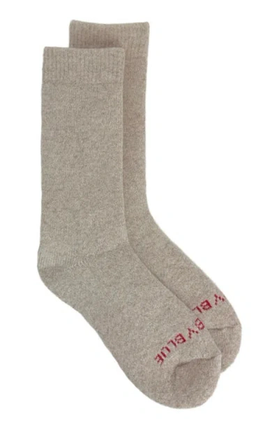 United By Blue Cushioned Wool & Yak Blend Crew Socks In Gray