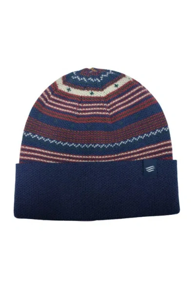 United By Blue Merino Wool Modern Fair Isle Knit Beanie In Multi