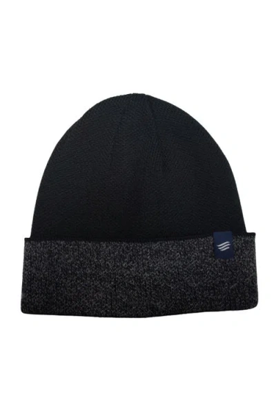 United By Blue The Essential Merino Marled Beanie In Black