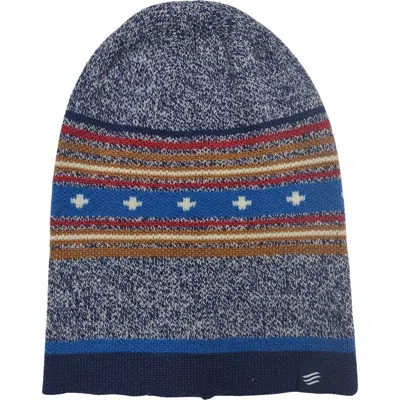 United By Blue The Merino Wool Slouchy Modern Fair Isle Beanie In Gray