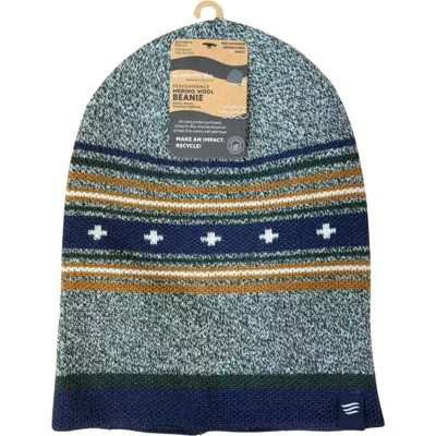United By Blue The Merino Wool Slouchy Modern Fair Isle Beanie In Multi