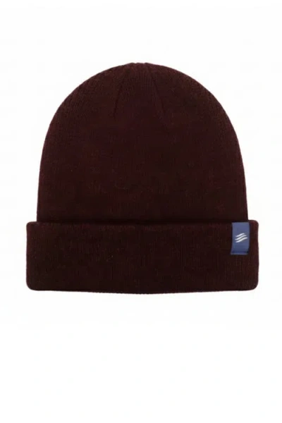 United By Blue The Softest Ultra Cozy Yak Yarn Heathered Knit Beanie In Burgundy