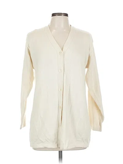Pre-owned United Colors Of Benetton Cardigan Sweater In White
