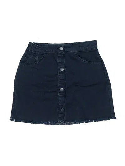 Pre-owned United Colors Of Benetton Kids'  Denim Skirt In Blue