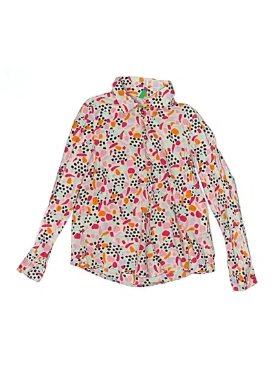 Pre-owned United Colors Of Benetton Kids'  Long Sleeve Blouse In Pink