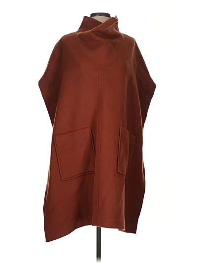 Pre-owned United Colors Of Benetton Poncho In Brown