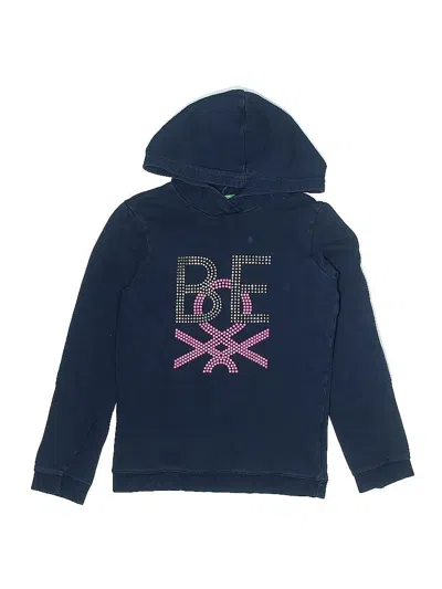 Pre-owned United Colors Of Benetton Kids'  Pullover Hoodie In Blue