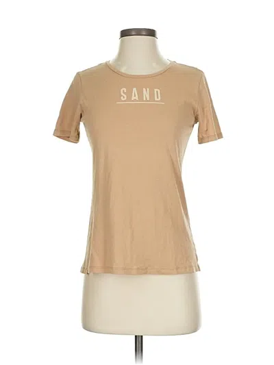 Pre-owned United Colors Of Benetton Short Sleeve T-shirt In Brown