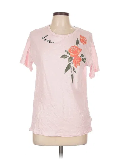 Pre-owned United Colors Of Benetton Short Sleeve T-shirt In Pink