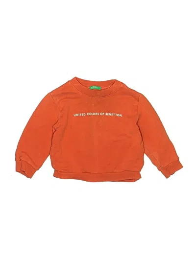 Pre-owned United Colors Of Benetton Kids'  Sweatshirt In Orange