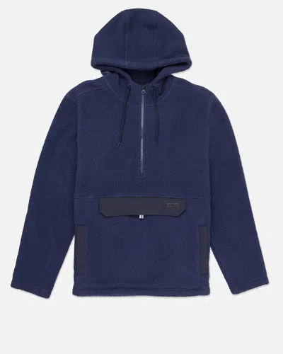 United Legwear Men's Burrito Sherpa Anorak In Midnight Aqua