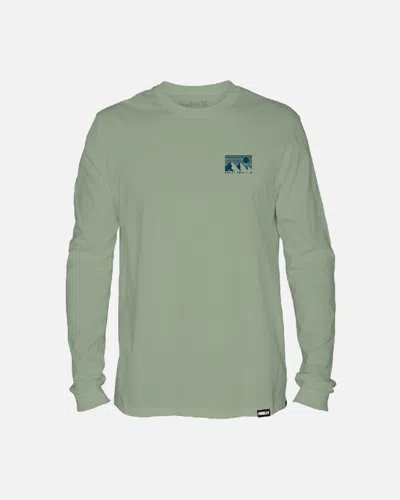 United Legwear Men's Everyday Explore 3 Peaks Long Sleeve T-shirt In Heavy Meadow