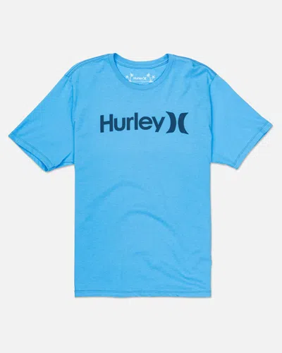 United Legwear Men's Everyday One And Only Solid Short Sleeve T-shirt In Bliss Blue Heather