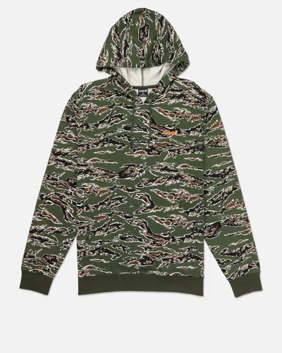 United Legwear Men's Forest Camo Pullover In Charcoal Fern