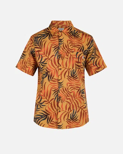 United Legwear Men's One And Only Lido Stretch Short Sleeve Shirt In Earthstone