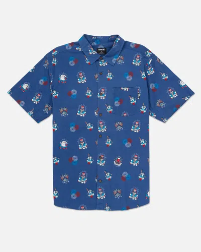 United Legwear Men's One And Only Lido Stretch Short Sleeve Shirt In Submarine 2