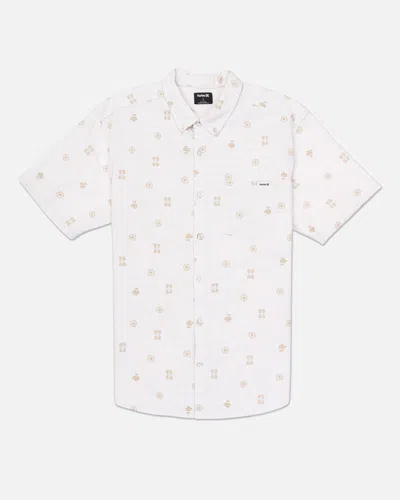 United Legwear Men's One And Only Stretch Print Short Sleeve Shirt In Bone