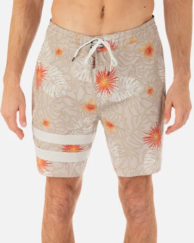 United Legwear Men's Phantom Block Party Renegade Boardshort 18" In Khaki