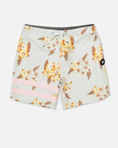 United Legwear Men's Phantom Eco Block Party Boardshort 18" In Bone 2