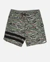 United Legwear Men's Phantom Eco Block Party Boardshort 18" In Charcoal Fern 3