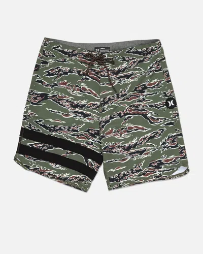 United Legwear Men's Phantom Eco Block Party Boardshort 18" In Charcoal Fern 3