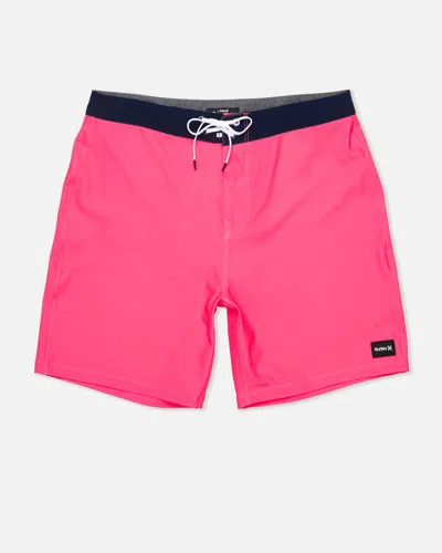 United Legwear Men's Phantom Eco One & Only Solid Boardshort 18" In Neon Pink