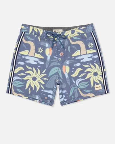 United Legwear Men's Phantom Naturals Sessions Boardshort 16" In Submarine 2