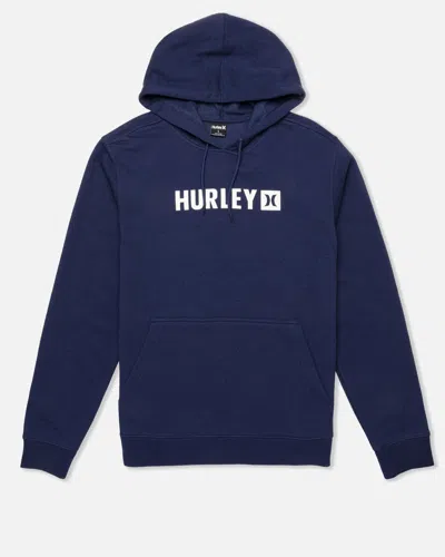 United Legwear Men's The Box Fleece Pullover In Midnight Aqua