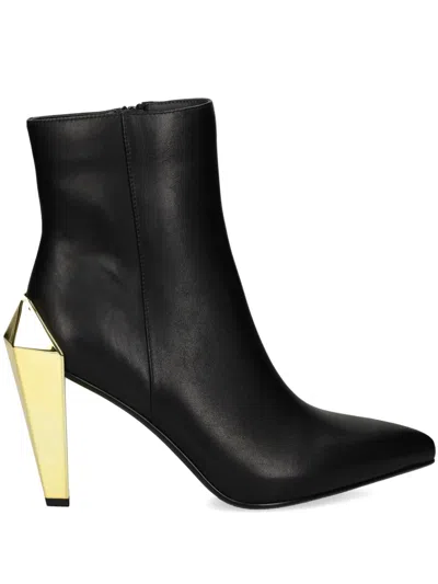 United Nude 105mm Gem Bootie Hi Boots In Gold/black