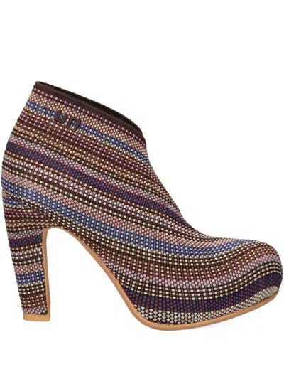 United Nude 60mm Leather Heeled Boots In Multi
