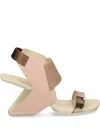 United Nude 80mm Leather Sandals In Black