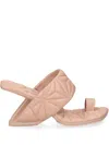 United Nude 80mm Loop Hi Puffy Mules In Pink