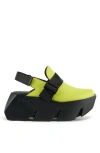 United Nude Bull Mule In Black/yellow/orange