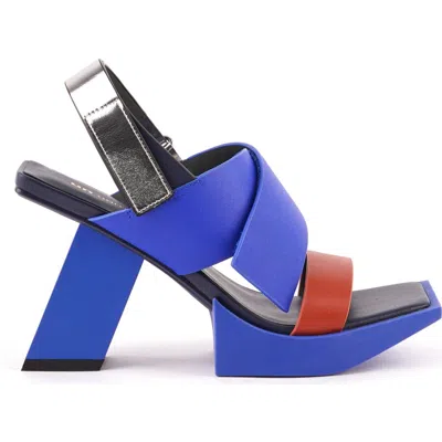 United Nude Construct Hi Sandals In Blue