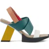 United Nude Construct Hi Sandals In Multi