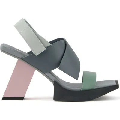 United Nude Construct Hi Sandals In Multi