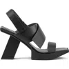 United Nude Construct Hi Sandals In Black