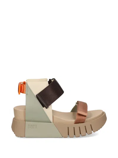 United Nude Delta Run Panelled Touch-strap Sandals In Multi