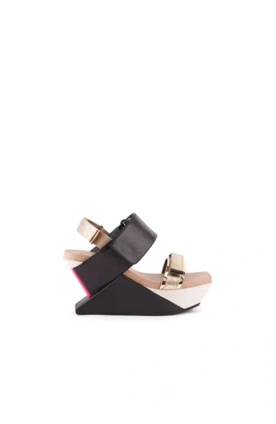 United Nude Delta Run Wedge Sandals In Multi
