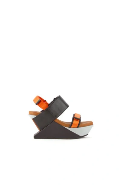 United Nude Delta Run Wedge Sandals In Brown