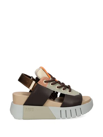 United Nude Delta Sporty Ii Lace-up Platform Sandals In Multi