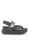United Nude Delta Tong Sandals In Black