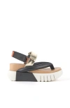 United Nude Delta Tong Sandals In Black