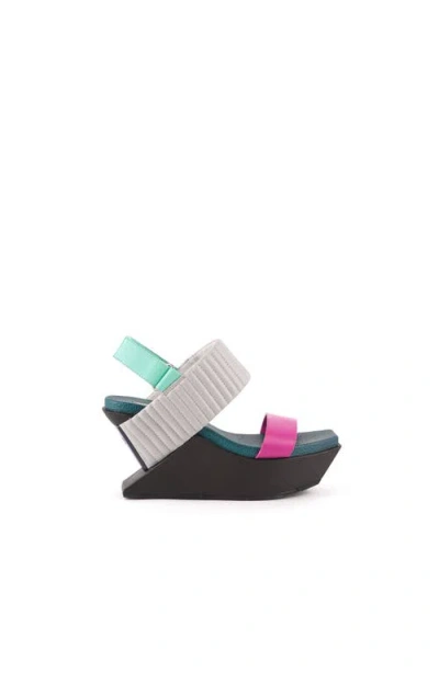 United Nude Delta Wedge Puffier Sandals In Black