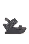 United Nude Delta Wedge Puffy In Black